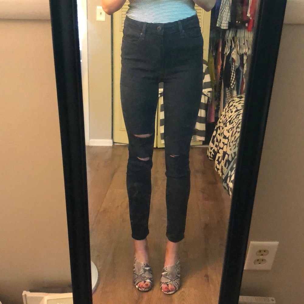 Paige Hoxton crop roll up jeans